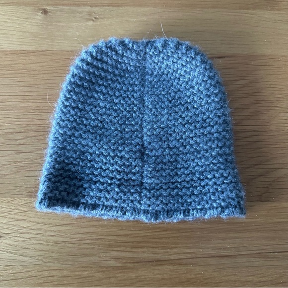 Kujten Kids' Soft Blue Knit Hat 100% Cashmere - Picture 2 of 3